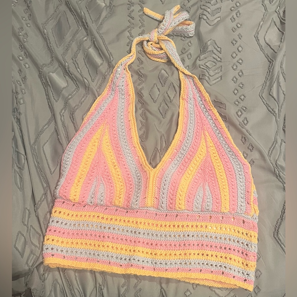 Hollister crochet top